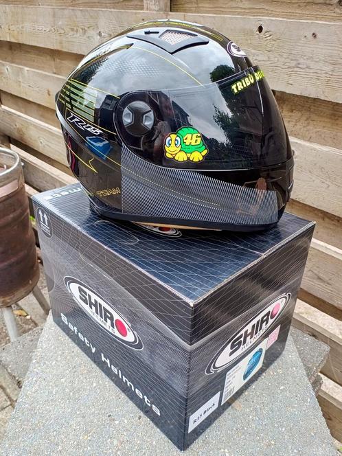 Shiro helm SH-3700 R-15 black L - motor brommer scooter, Motoren, Kleding | Motorhelmen, Dames, Heren, Integraalhelm, L, Overige merken