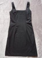 Zwarte linnen jurk kleed met knopen Maat 38, Ophalen of Verzenden
