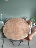 Industrieel Ovaal mangohout eettafel 220 lang*120 breed, Huis en Inrichting, Tafels | Eettafels, Ophalen, 100 tot 150 cm, 200 cm of meer