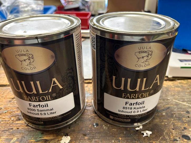 UULA farfoil - finse verf voor buiten, Doe-het-zelf en Verbouw, Verf, Beits en Lak, Zo goed als nieuw, Verf, Minder dan 5 liter