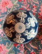 Vintage OMC Japan Otagiri Blue& White Leaf bowl, Overige materialen, Ophalen of Verzenden, Zo goed als nieuw, Kom(men)