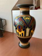 Antieke vaas Gouds plateel, Antiek en Kunst, Ophalen of Verzenden