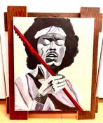 Jimi Hendrix schilderij 50b/60h, Antiek en Kunst, Ophalen