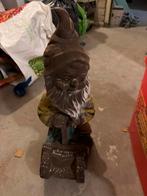 Leuke Tuinkabouter met kruiwagen, Ophalen of Verzenden, Gebruikt, Beton, Tuinkabouter