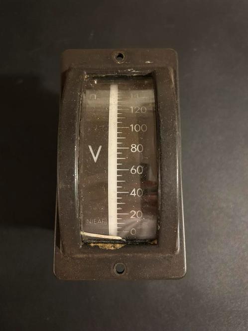 Voltmeter uit mat ‘54 (2), Verzamelen, Spoorwegen en Tramwegen, Gebruikt, Trein, Ophalen of Verzenden