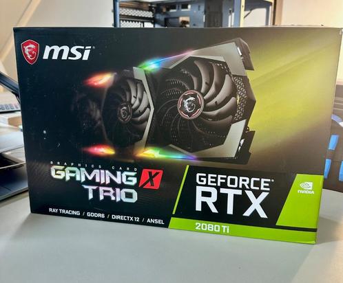MSI RTX 2080 Ti X Trio 11GB  + EKWB Vector Trio waterblock, Computers en Software, Videokaarten, Gebruikt, Nvidia, PCI-Express 3.0