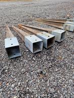 7 stuks Paalhouders met punt 9x9 en 7x7, Ophalen, Gebruikt, Overige typen