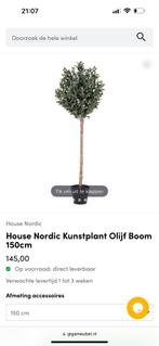 House nordic kunst olijfboom 150cm, Nieuw, Ophalen of Verzenden