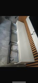 Zwart/wit Tv-meubel, Ophalen, Overige materialen, 50 tot 100 cm, Zo goed als nieuw