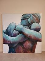 Moeder en Kind (Anne Haeyen) 120x120cm, Antiek en Kunst, Kunst | Schilderijen | Modern, Ophalen