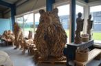 Indrukwekkende Handgemaakte Beer van Teak (210 cm), Verzamelen, Ophalen, Nieuw, Dier