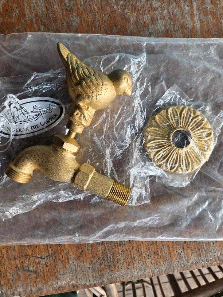 Bijzondere Koperen Buitenkraan, Tuin en Terras, Buitenkranen, Nieuw, Ophalen of Verzenden