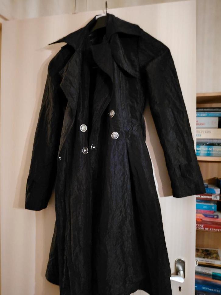 Zwarte jas Sam & Diago - Maat M, Kleding | Dames, Jassen | Zomer, Zo goed als nieuw, Maat 38/40 (M), Zwart, Ophalen