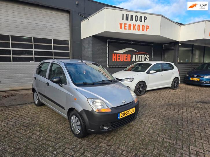 Chevrolet Matiz 0.8 Pure 1E EIGENAAR APK 45323KM, Auto's, Chevrolet, Bedrijf, Te koop, Matiz, ABS, Airbags, Metallic lak, Startonderbreker
