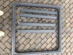 Aluminium tuintafel 90*90 , met grijs glazen blad, Ophalen, Gebruikt, Vierkant, Aluminium