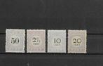 Suriname 1886-92, NVPH P8, P9, P11 & P12, Ongebruikt., Postzegels en Munten, Postzegels | Suriname, Verzenden, Postfris