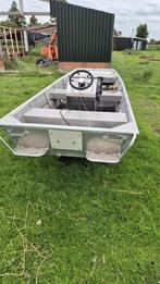 Allcraft CARP 4000 4mx1,4m en Mercury 25 pk tweetakt, Watersport en Boten, Platbodems, Ophalen, Aluminium, Zo goed als nieuw, Benzine