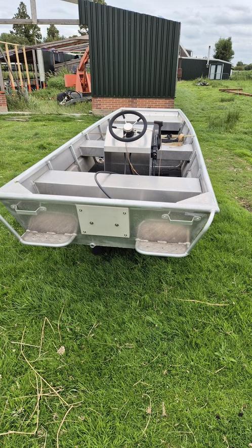 Allcraft CARP 4000 4mx1,4m en Mercury 25 pk tweetakt, Watersport en Boten, Platbodems, Zo goed als nieuw, Tot 6 meter, Aluminium