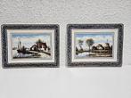 Westraven delfts handwerk 2 wandbordjes  voor €20,-, Antiek en Kunst, Antiek | Wandborden en Tegels, Ophalen