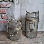 2x Landelijk windlicht lantaarn Home Society *Etage3*, ., Ophalen of Verzenden, Zo goed als nieuw, .