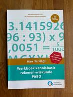 E. Kloet - Werkboek kennisbasis rekenen-wiskunde PABO, E. Kloet; N. Wolzak; R. Moraal; Erasmus Education, Ophalen of Verzenden