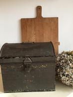 Antiek sleets Brocante bakkersblik blik, Ophalen of Verzenden