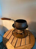 Retro fonduepan met onderstel, Antiek en Kunst, Ophalen of Verzenden