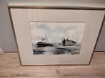 Scheepvaart mariteam  diverse schilderij lijstjes, Antiek en Kunst, Kunst | Schilderijen | Modern, Ophalen