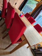 Grote Houten Eettafel 225cm, Huis en Inrichting, Ophalen, Gebruikt, 100 tot 150 cm, 200 cm of meer