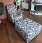 Oorfauteuil met hocker - Fijn zitcomfort!, Ophalen, Gebruikt, Klassiek, 75 tot 100 cm
