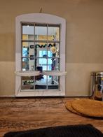 Spiegel met potringen - wit hout, Minder dan 50 cm, Nieuw, Ophalen of Verzenden, Minder dan 100 cm