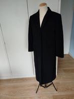 Vintage Kreymborg Lange Jas Mantel - Maat 42, Kreymborg, Zwart, Maat 42/44 (L), Ophalen of Verzenden