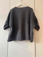 Frans grijs vest met knopen en korte mouw, Kleding | Dames, Verzenden, Zo goed als nieuw, Grijs