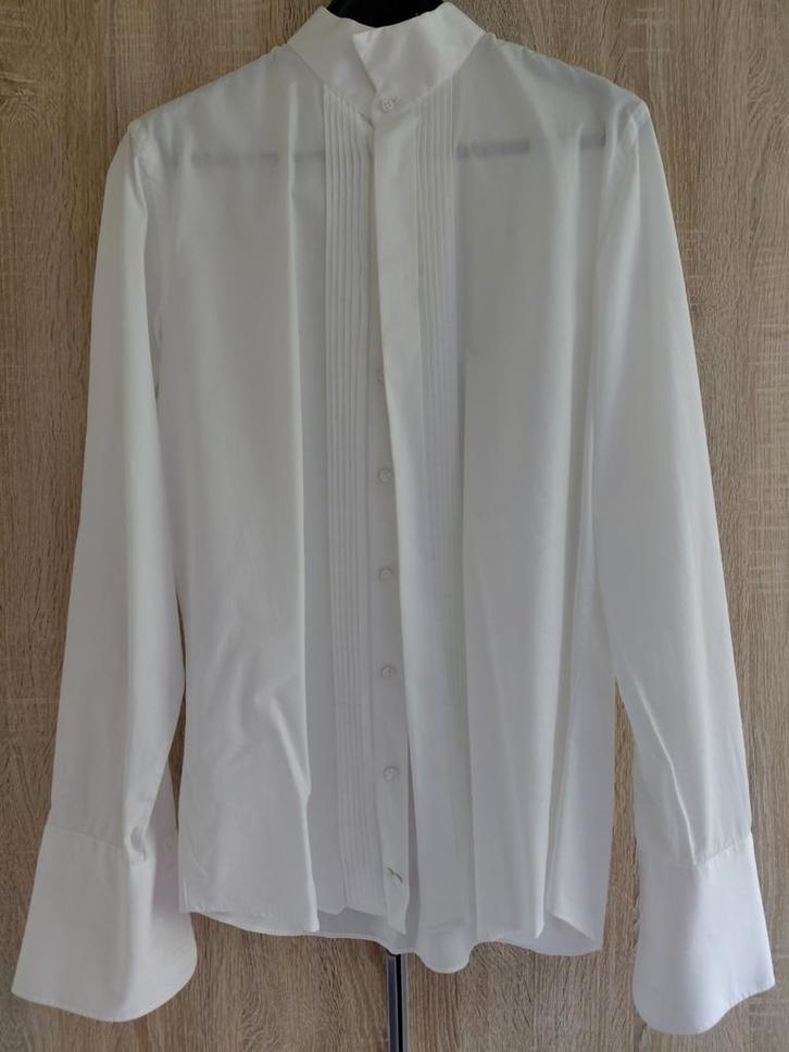 ZGAN Smoking Maat 54 + Overhemd & Vlinderstrik, Kleding | Heren, Kostuums en Colberts, Zo goed als nieuw, Maat 52/54 (L), Zwart