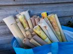 Vintage behang tas vol! rollen en restjes Miekje's, ., Ophalen of Verzenden, ., 10 tot 25 m²