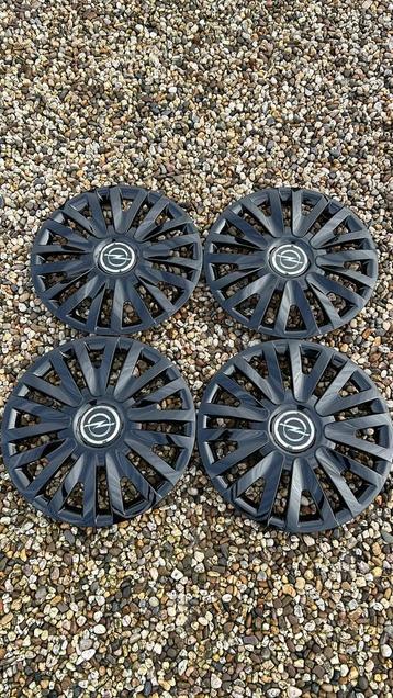 set opel wieldoppen 15 inch zwart beschikbaar voor biedingen