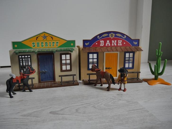 Playmobil Meeneem westernstad – 4398, Kinderen en Baby's, Speelgoed | Playmobil, Gebruikt, Complete set, Ophalen of Verzenden