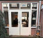 Hardhouten kozijn pui hardhouten tuin deuren dubbel glas, Doe-het-zelf en Verbouw, Kozijnen en Schuifpuien, Ophalen of Verzenden