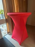 Statafel met rode rok - Prima staat!, Ophalen of Verzenden, Gebruikt