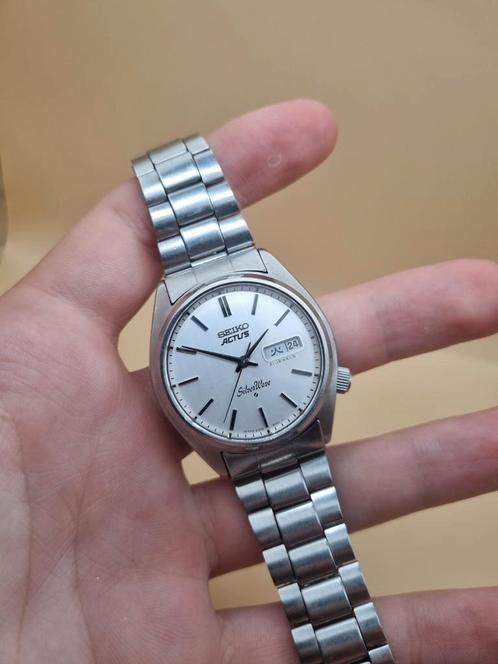 Vintage seiko actus silverwave, Sieraden, Tassen en Uiterlijk, Horloges | Dames, Zo goed als nieuw, Seiko, Staal, Ophalen of Verzenden