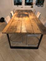 Stoere Eettafel - Scheepshout, Huis en Inrichting, Tafels | Eettafels, Ophalen, 100 tot 150 cm, 200 cm of meer, Vijf personen of meer