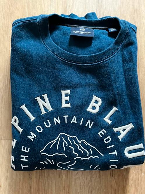 Scotch & Soda trui / sweatshirt: blauw / maat: M, Kleding | Heren, Truien en Vesten, Zo goed als nieuw, Maat 48/50 (M), Blauw