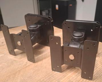 2 stuks Monitor/TV Muurbeugel - VESA 75/100 - Kantelbaar beschikbaar voor biedingen