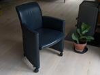 Leolux Quantissimo lederen eetkamerstoel, Huis en Inrichting, Stoelen, Ophalen, Gebruikt, Bruin, Eén