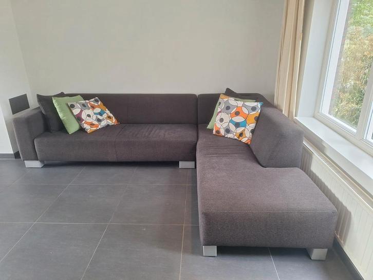 Hoekbank Goossens 285 cm bij 215 cm, Huis en Inrichting, Banken | Complete zithoeken, Gebruikt, Ophalen