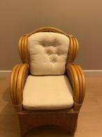 Rieten kinderfauteuil met kussens, Kinderen en Baby's, Kinderkamer | Tafels en Stoelen, Ophalen, Gebruikt, Stoel(en)
