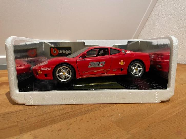 Ferrari 360 Modena Challenge schaalmodel 1:18, Hobby en Vrije tijd, Modelauto's | 1:18, Zo goed als nieuw, Auto, Bburago, Ophalen of Verzenden