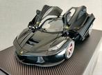 1:18 HotWheels Elite Ferrari LaFerrari zwart, Ophalen of Verzenden, Zo goed als nieuw, Auto, Hot Wheels