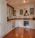 Gebruikte witte keuken incl apparatuur, Gebruikt, Wit, Hoekkeuken, Ophalen of Verzenden