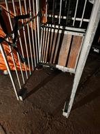 Rolcontainer 3+1 stuks zwaar stevig type +rem gegalvaniseerd, 100 liter of meer, Ophalen, Gebruikt, Transportkar